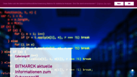 What Bitmarck.de website looked like in 2023 (1 year ago)