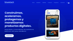 What Bluestack.la website looked like in 2023 (2 years ago)