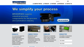 What Brodersencontrols.com website looked like in 2023 (This year)