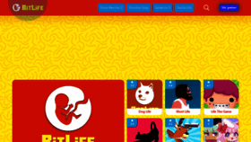 What Bitlifegame.io website looked like in 2023 (This year)