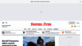 What Boorowanewsonline.com.au website looked like in 2023 (This year)