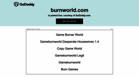 What Burnworld.com website looked like in 2023 (This year)