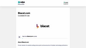 What Blacet.com website looked like in 2023 (This year)