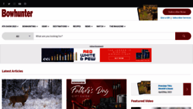 What Bowhunter.com website looked like in 2023 (This year)