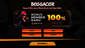 What Bosgacor.win website looked like in 2023 (This year)