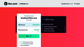 What Breaknutrition.com website looked like in 2023 (This year)