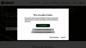 What Bundesforste.at website looked like in 2023 (2 years ago)