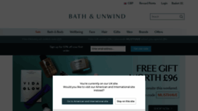 What Bathandunwind.com website looked like in 2023 (This year)