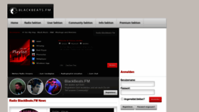 What Blackbeats.fm website looked like in 2023 (This year)