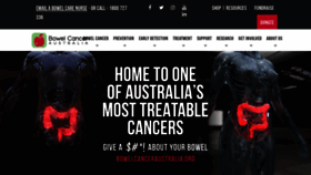 What Bowelcanceraustralia.org website looked like in 2023 (This year)