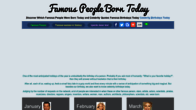 What Born-today.com website looked like in 2023 (This year)