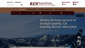 What Bozemanairport.com website looked like in 2023 (This year)