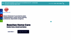 What Beacheshomecare.com website looked like in 2023 (This year)