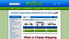 What Busdepot.com website looked like in 2023 (This year)