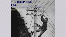 What Britishtelephones.com website looked like in 2023 (This year)