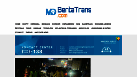 What Beritatrans.com website looked like in 2023 (This year)