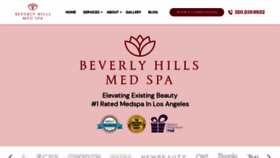 What Beverlyhillsmedspa.com website looked like in 2023 (This year)