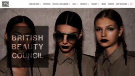 What Britishbeautycouncil.com website looked like in 2023 (This year)