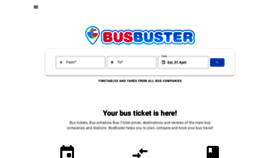 What Busbuster.com website looked like in 2023 (This year)