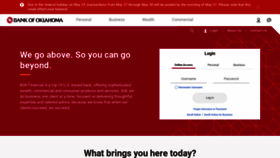 What Bankofoklahoma.com website looked like in 2023 (This year)