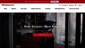 What Bowflex.ca website looked like in 2023 (This year)