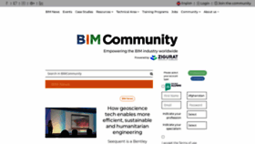 What Bimcommunity.com website looked like in 2023 (This year)