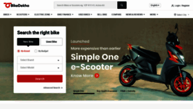 What Bikedekho.com website looked like in 2023 (This year)