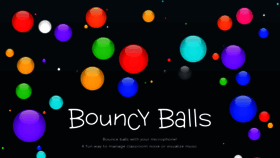 What Bouncyballs.org website looked like in 2023 (This year)
