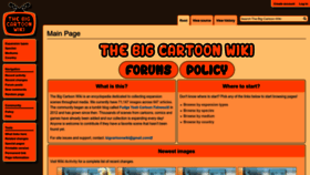 What Bigcartoon.org website looked like in 2023 (3 years ago)