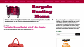 What Bargainhuntingmoms.com website looked like in 2023 (This year)