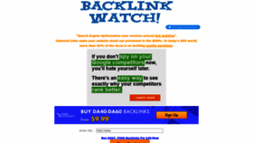 What Backlinkwatch.com website looked like in 2023 (This year)