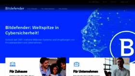 What Bitdefender.de website looked like in 2023 (This year)