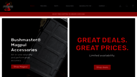 What Bushmaster.com website looked like in 2023 (This year)