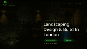 What Benlandscaping.co.uk website looked like in 2023 (This year)