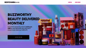 What Boxycharm.com website looked like in 2023 (This year)