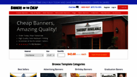 What Bannersonthecheap.com website looked like in 2023 (This year)