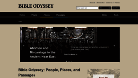 What Bibleodyssey.org website looked like in 2023 (This year)