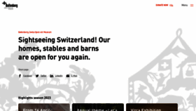 What Ballenberg.ch website looked like in 2023 (This year)