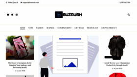 What Buzrush.com website looked like in 2023 (This year)