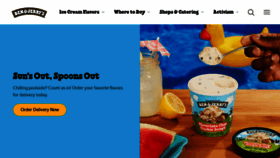 What Benandjerrys.com website looked like in 2023 (This year)