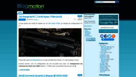 What Blogmotion.fr website looked like in 2023 (This year)