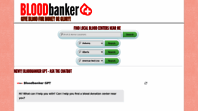 What Bloodbanker.com website looked like in 2023 (This year)