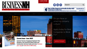 What Businessnhmagazine.com website looked like in 2023 (This year)