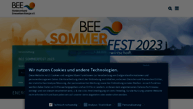 What Bee-ev.de website looked like in 2023 (This year)