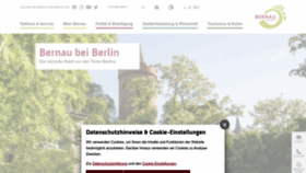 What Bernau.de website looked like in 2023 (This year)
