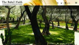 What Bahai.org website looked like in 2023 (2 years ago)
