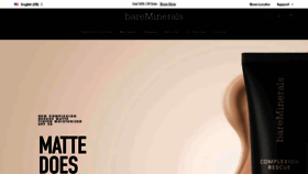 What Bareminerals.com website looked like in 2023 (This year)