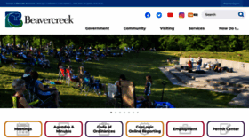 What Beavercreekohio.gov website looked like in 2023 (This year)