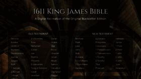 What Blackletterkingjamesbible.com website looked like in 2023 (This year)