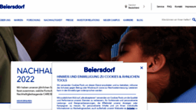 What Beiersdorf.de website looked like in 2023 (This year)